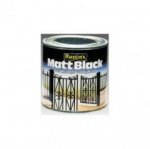 Rustin Black Matt Paint Q/D 1Ltr