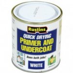 Rustins Q/D Primer & UnderCoat White 1Ltr