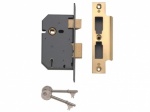 Yale Pm550 5 Lever Sash Lock 65mm Pb (P-M550-PB-65)