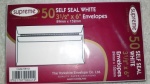 Comet 3.5x6'' White Self-Seal Pk50 (SW12)