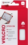 Velcro Brand Sticks on squares 25mm x 25mm x 24 sets White (EC60235)