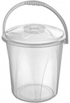 Bucket + Lid 25ltr Clr