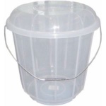 16ltr Clear Bucket with Lid