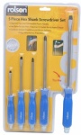 Rolson Tools Ltd 5pc Hex Shank Screwdriver Set 28594