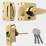 Era 40MM BS HIGH SEC NIGHTLATCH.BRASS.CLAM