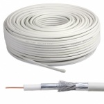 Tv Coax White Wire 100m