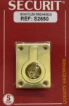50mm Brass Flush Ring Handle (S2650)