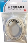 TV Fly Lead M-M 2mtr