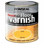 Ronseal Diamond Hard Floor Varnish Satin Light Oak 2.5Ltr