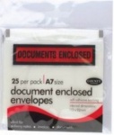 25pk A7 Document Enclosed Envlops