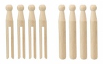 Elliotts Beech Wood Dolly Pegs 24 Pack