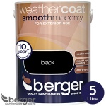 Berger Weathercoat smooth masonary  Black 5L