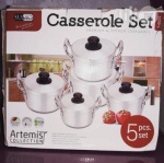 Set 5 Aluminium Casseroles