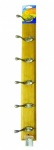 Ashley Housewares Deluxe 6 Hook Coat Stand on Wooden Base