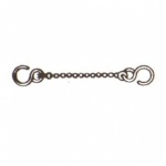 Basin Ball Chain 'S' Hook CP 300mm Pk8