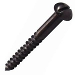 1 1/2'' x 10 Blk Japan Round Head Screws Pre Pack - 12pcs