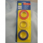 151 Adhesives PVC TAPE (COLOURED) 3pk 3x15m (TT1011-36)