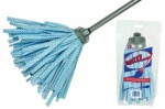 Discontinued: 40Strip Blue Synthetic Mop With Handle