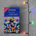Premier Indoor & Outdoor 200 M-A LED Supabright MultiColour/Green Cable.
