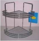 Chrome 2 Tier Bath Shelf