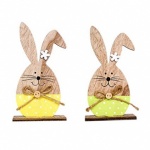 Hand Crafted Chenille Easter Bunnies 2pcs