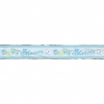 Baby Blue Stitching Foil Banner 12ft