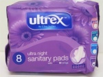 Ultrex UltraNight Sanitary Pads 12