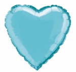 18'' PKG Heart Baby Blue Foil Balloon