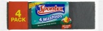Spontex 4pc Washup Sponge