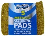 151 Duzzit METALLIC SCOURING PADS 5pk (DZT1037A-24)