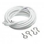 210cm - 7ft Curtain Wire With 2 Hooks & Eyes