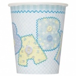 8 Baby Blue Stitching 9'' Cups
