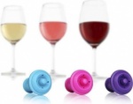 Vacu Vin Vacuum Wine Stoppers 3pcs Pi/Bl/Pu