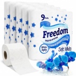 Freedom 45 Rolls White Toilet paper 3ply 9pk x 5