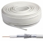 RG6 Dual Satellite Cable 100M White