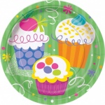 8 CUPCAKE PARTY 7'' PLATES