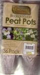 Kingfisher 36pcs Round Peat Pots [PPOTSR]