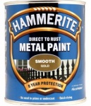 Hammerite Metal Paint Smooth Gold 750ml
