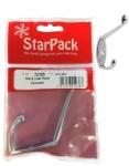 Star Pack Hat & Coat Hook Chromed.(72105)