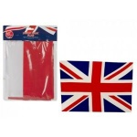 U/JACK FLAG WITH 12FT UNION JACK RAYON BUNTING GROMMETS