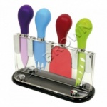 Taylor's Eye Witness 4pc Cheese Knives Acrylic Block Set