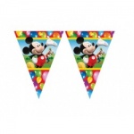 Mickey Party Time Banner Flag Die-cut