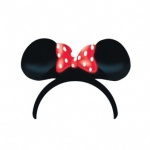 Minnie Mouse Ears & Bow (Red)