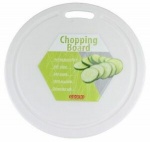 Apollo White Polypropylene Round Chopping Board with Handle 30cm (7426)  XXXX